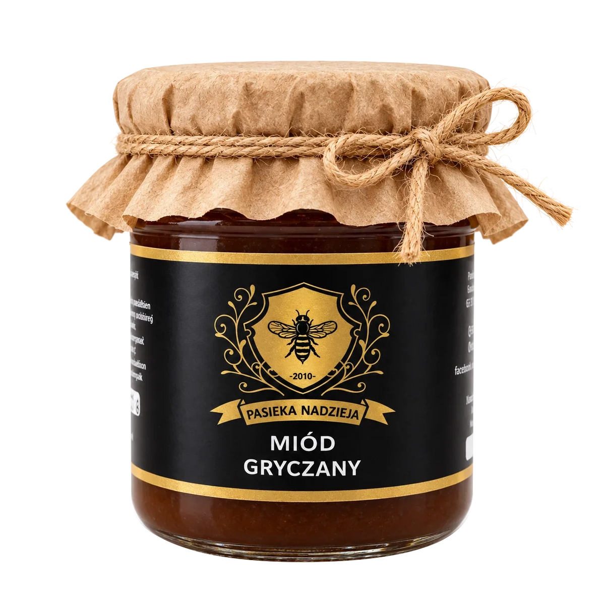 Miód gryczany, mały słoik 450 g