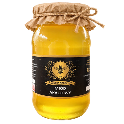 Miód akacjowy, duży słoik 1,1 kg