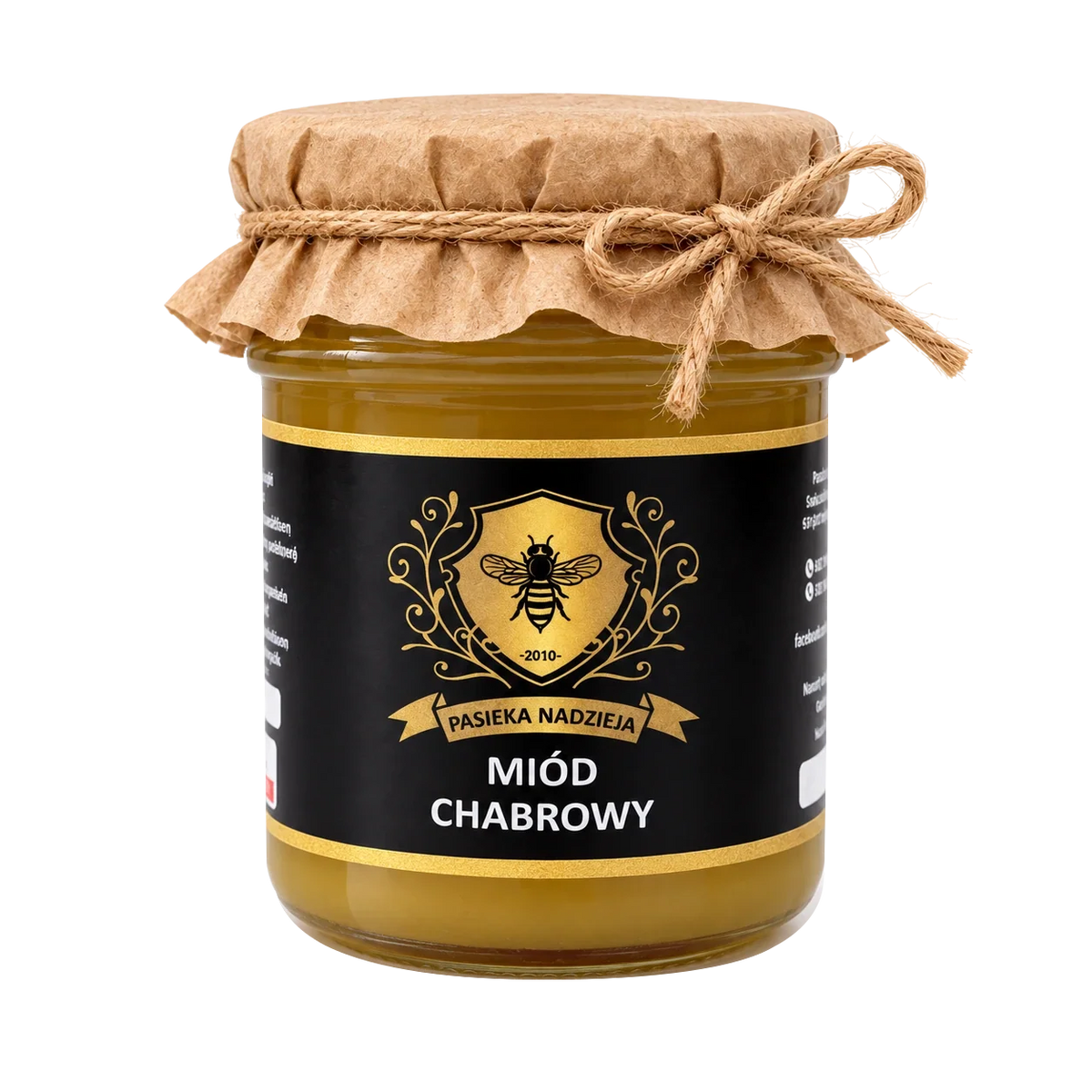 Miód chabrowy, mały słoik 450 g