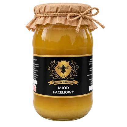 Miód faceliowy, duży słoik 1,1 kg