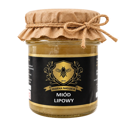 Miód lipowy, mały słoik 450 g
