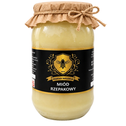 Miód rzepakowy, duży słoik 1,1 kg