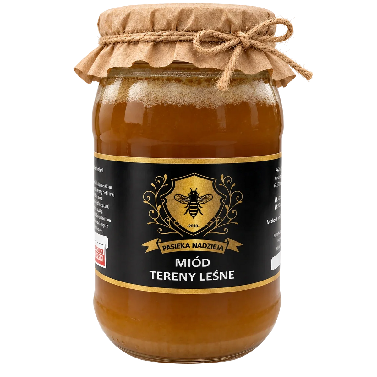 Miód tereny leśne, duży słoik 1,1 kg
