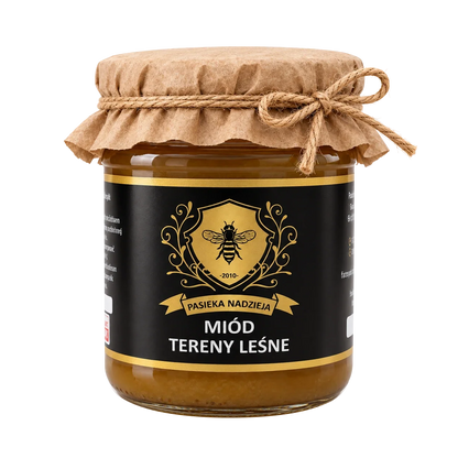 Miód tereny leśne, mały słoik 450 g