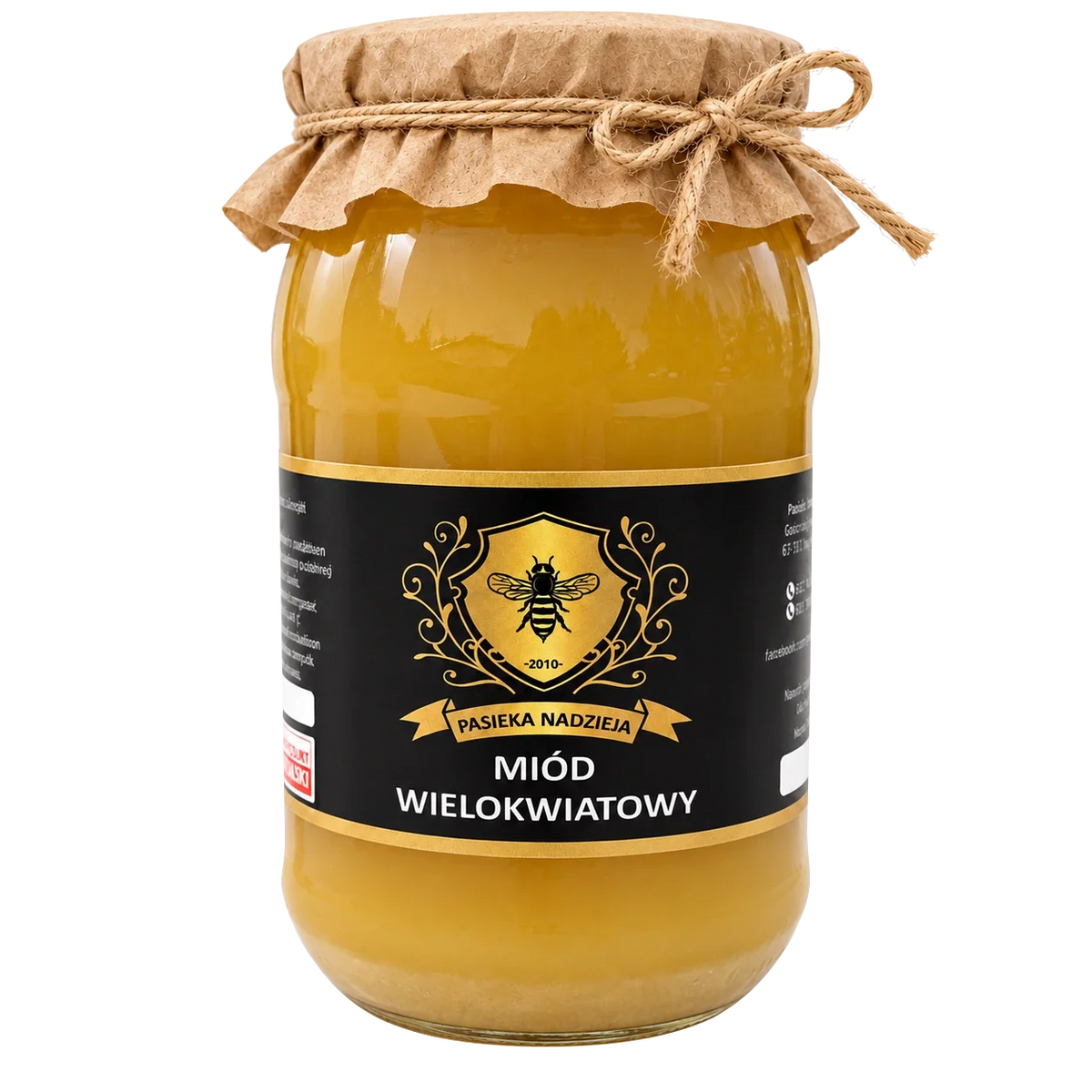 Miód wielokwiatowy, duży słoik 1,1 kg