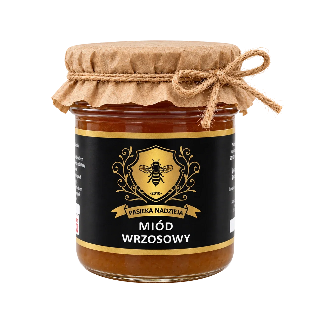 Miód wrzosowy, mały słoik 450 g