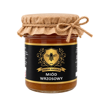 Miód wrzosowy, mały słoik 450 g